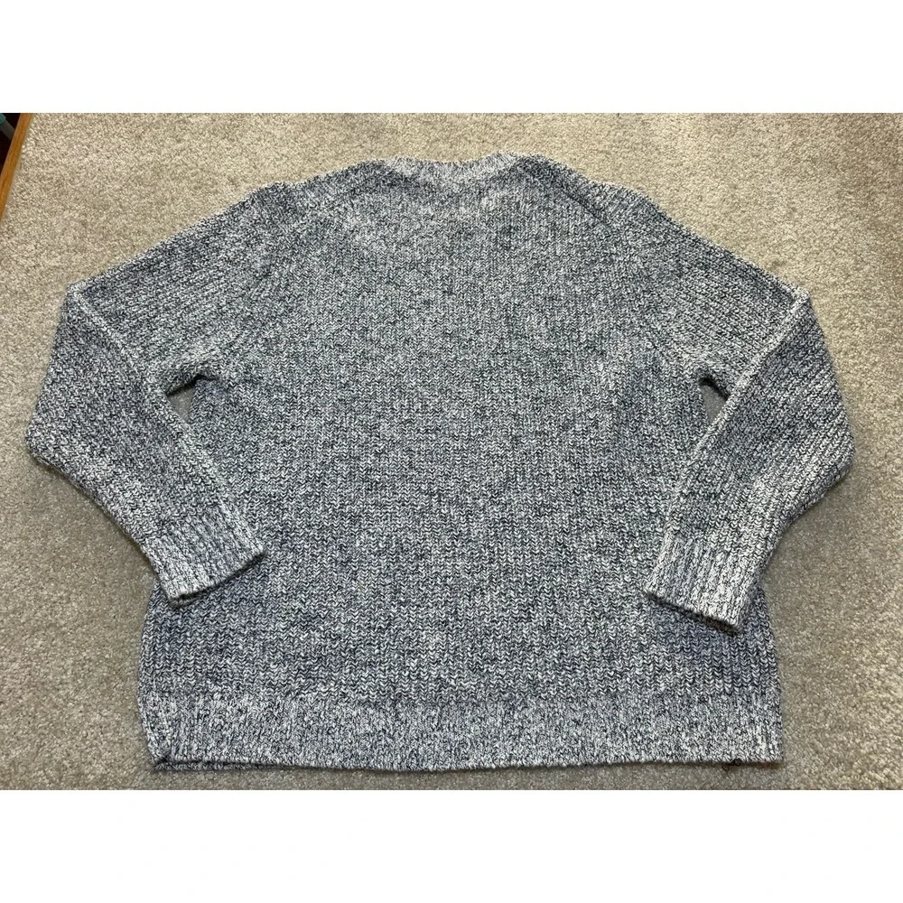 Banana Republic Linen Blend Knit Sweater Mens XL Long‎ Sleeve Grey
